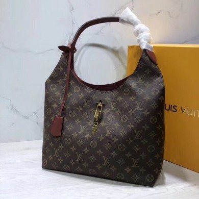 AAA Replica Louis Vuitton Monogram Canvas Flower Hobo Original Leather Bag M43547 Caramel JK1016Oy84