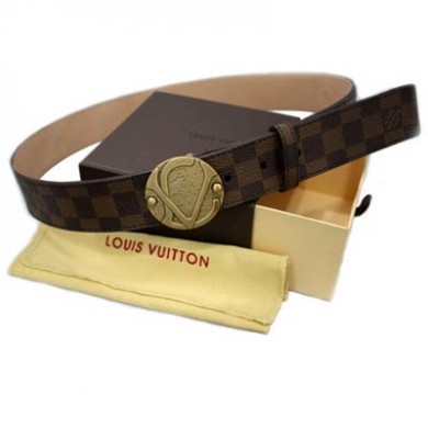 AAAAA Louis Vuitton Belts 6977 Damier Coffee JK3068Qa67