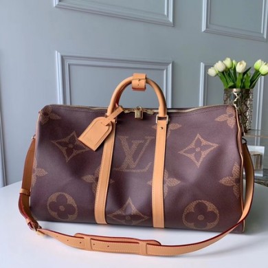 Cheap Copy Louis Vuitton Original KEEPALL 50 M44739 brown JK1171Eq45