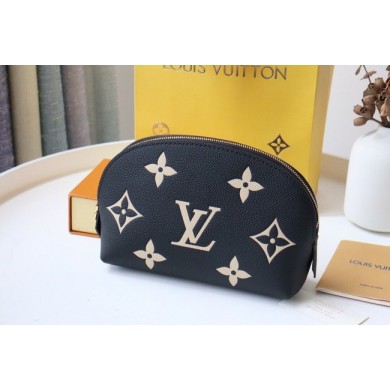 Cheap Louis Vuitton POCHETTE COSMETIQUE PM M59086 Black&Beige JK163sZ66