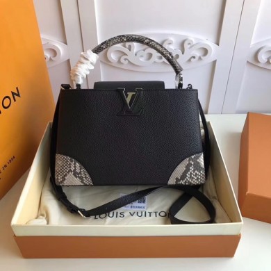 Designer Louis Vuitton CAPUCINES PM N94410 black JK1441vs94