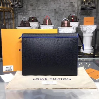 Fake 1:1 Louis Vuitton POCHETTE VOYAGE MM M30573 BLACK JK1699YK70