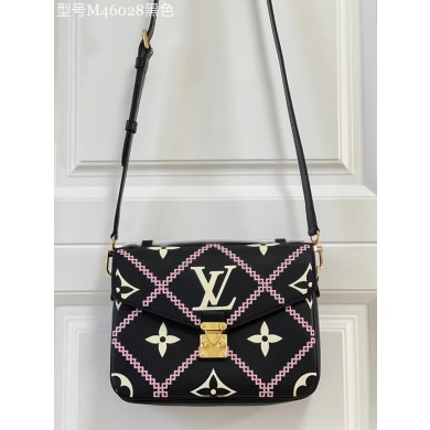 Fake Louis Vuitton POCHETTE METIS M46028 black JK5954xR88