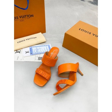Fake Louis Vuitton slipper 91111-1 Heel 6.5CM JK1771ny77