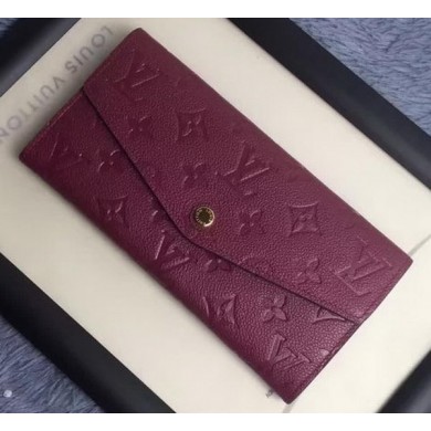 Fashion Louis Vuitton Monogram Empreinte WALLET M60565 Purple JK586Of26