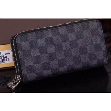 High Quality Imitation Louis Vuitton Damier Graphite Canvas Zippy Insolite Wallets N61723 JK652Vu82