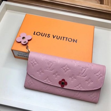 Hot Replica Louis Vuitton EMILIE WALLET M63918 Rose Ballerine JK320wR89