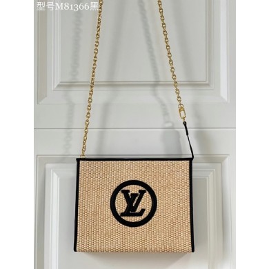 Imitation Top Louis Vuitton TOILETRY POUCH ON CHAIN M81366 black JK5783tr16