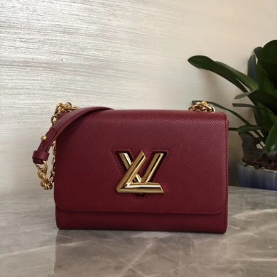 Knockoff High Quality Louis vuitton original TWIST MM M53597 Bordeaux JK1412FA65