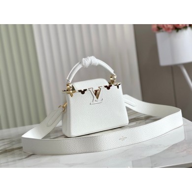 Knockoff Louis Vuitton CAPUCINES MINI M59268 white JK23yK94