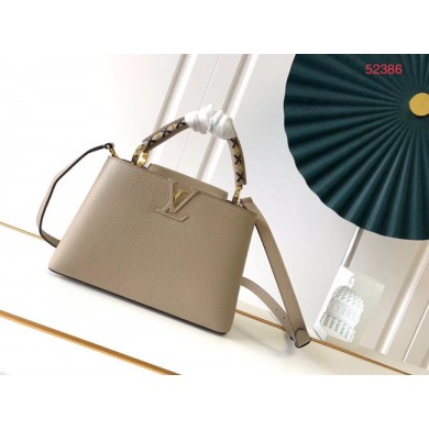 Knockoff Louis Vuitton CAPUCINES PM M523867 grey JK918fY84