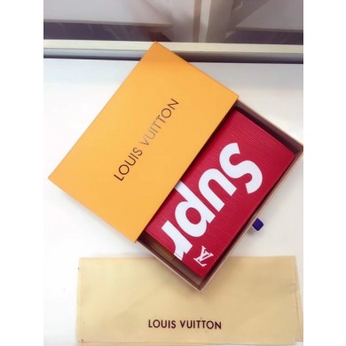 Knockoff Louis Vuitton Epi Leather Supreme Wallet M67541 Red JK498yN38