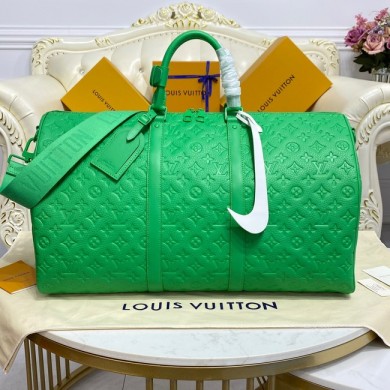 Knockoff Louis Vuitton KEEPALL BANDOULIERE 50 M20963 green JK5608yN38
