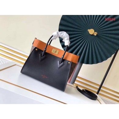 Knockoff Louis Vuitton Original ON MY SIDE M53824 black&brown JK703yN38