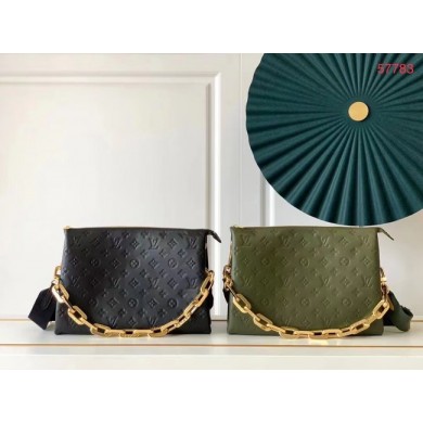 Louis Vuitton COUSSIN MM M57782 Khaki Green JK434Bw85