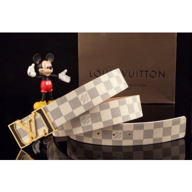 Louis Vuitton Damier Azur Canvas Belt LV0178 JK2840mV18