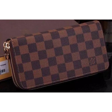 Louis Vuitton Damier Ebene Canvas Zippy Insolite Wallets N61723 JK653vX33