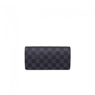 Louis Vuitton Damier Graphite Canvas Brazza Wallet N62665 JK728Il41