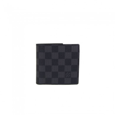 Louis Vuitton Damier Graphite Canvas Marco Wallet N62664 JK727CI68