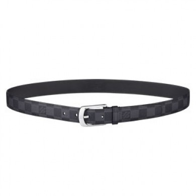 Louis Vuitton Graphite Ellipse Belt M6821S JK3011yx89