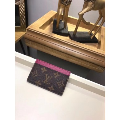 Louis Vuitton Monogram Canvas CARD HOLDER M60703 rose JK392ED90