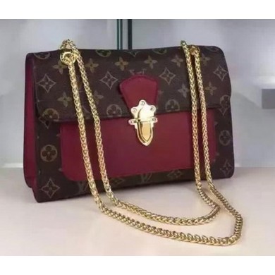 Louis Vuitton Monogram Canvas PALLAS CHAIN Bag M41731 Burgundy JK2373wn15