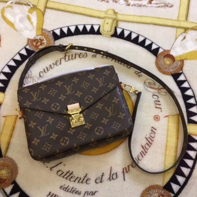 Louis Vuitton Monogram Canvas Pochette Metis Original Leather M40780 JK1460EB28
