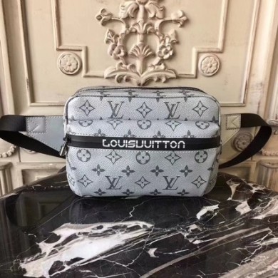 Louis Vuitton Monogram Canvas SAC CEINTURE PN 42825 Silver JK2003aM39