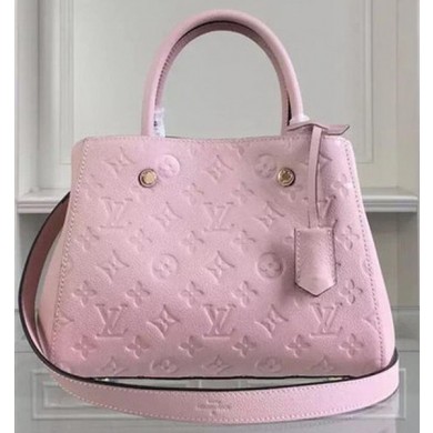 Louis Vuitton Monogram Empreinte MONTAIGNE BB Bag M50665 Pink JK2430zS17