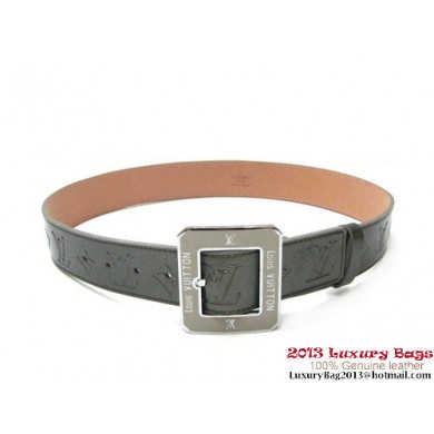 Louis Vuitton Octogone Monogram Vernis Belt M9832U Silver JK2936dV68