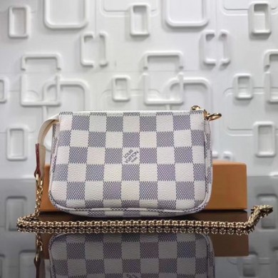 Louis Vuitton Original Damier Azur Canvas MINI POCHETTE ACCESSORIES N58009 JK438np57