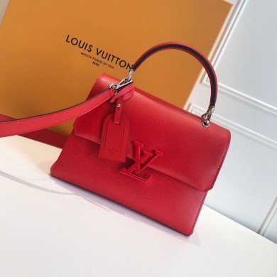 Louis Vuitton Original Epi Leather Grenelle Small Tote Bag M53694 Red JK5915Rc99