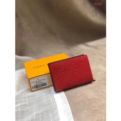 Louis Vuitton Original Monogram Empreinte CLEA WALLET M80152 red JK157RX32