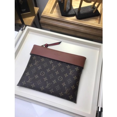 Louis vuitton original POCHETTE TUILERIES M64035 brown JK1660sp14