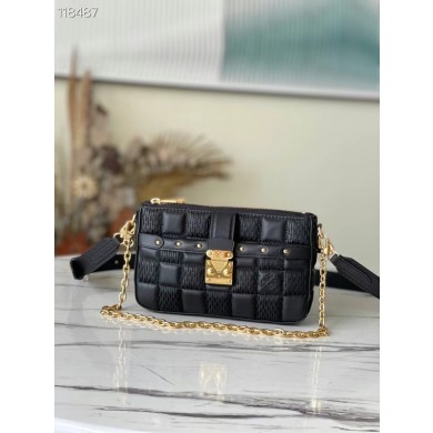Louis Vuitton POCHETTE TROCA M59048 black JK254Gm74