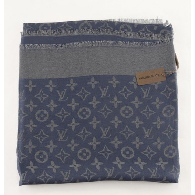 Louis Vuitton Scarves Cotton LV6725C Blue JK3812JD63