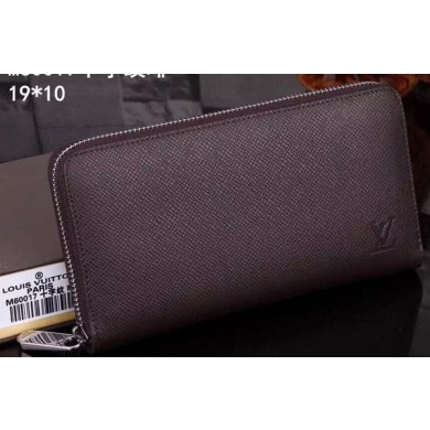 Louis Vuitton Taiga Leather Zippy Wallets M60017 Brown JK660nQ90