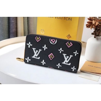 Louis Vuitton ZIPPY WALLET M80683 black JK78xh67