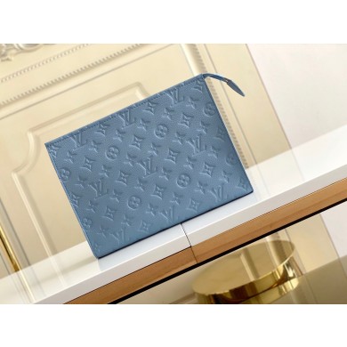 Replica Cheap Louis Vuitton Monogram Eclipse POCHETTE Voyage M45665 Blue JK217QC68