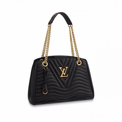 Replica Cheap LOUIS VUITTON NEW WAVE CHAIN TOTE M51496 black JK1748Mq48