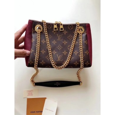 Replica Fashion Louis Vuitton Monogram Canvas BRITTANY M53597 fuchsia JK1902yI43