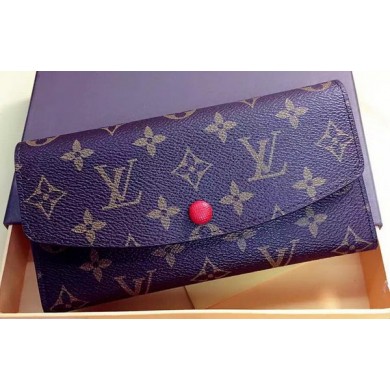 Replica Louis Vuitton Monogram Canvas Emilie Wallet Rouge M60136 Red JK646SV68