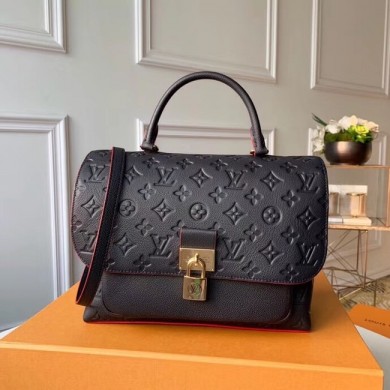 Replica Louis Vuitton Monogram Empreinte Bag MARIGNAN M44545 Marine Rouge JK1302Kg43