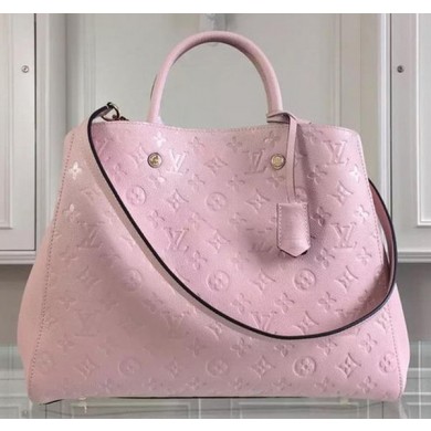 Replica Louis Vuitton Monogram Empreinte MONTAIGNE GM Bag M41069 Pink JK2442ec82