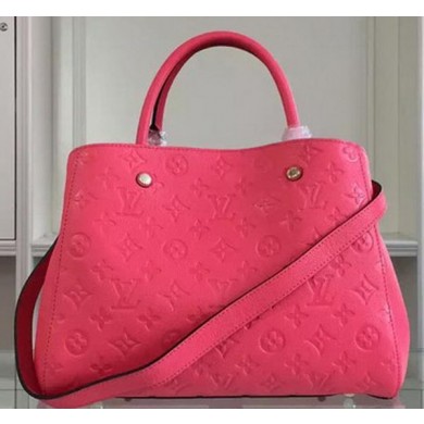 Replica Louis Vuitton Monogram Empreinte MONTAIGNE MM Bag M50668 Rose JK2436HB48