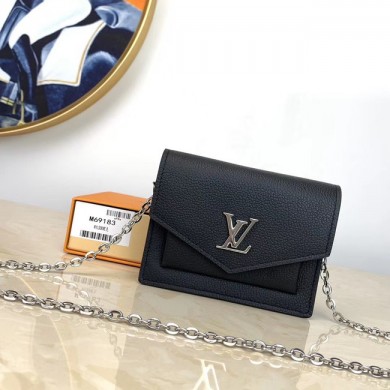 Replica Louis Vuitton NANO LOCKME M69204 black JK809ui32