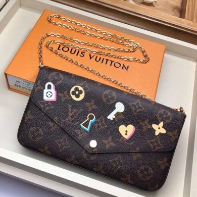 Replica Louis Vuitton Original Monogram Canvas POCHETTE FELICIE M63999 JK1478XB19