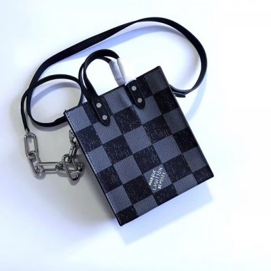 Replica Louis Vuitton SAC PLAT XS N60479 black JK204Hd81