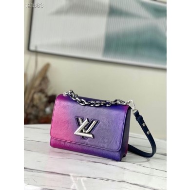 Replica Louis Vuitton TWIST MM M59894 Gradient Blue JK5802sA83