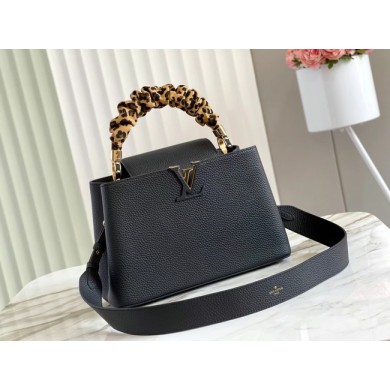 Replica Top Louis Vuitton CAPUCINES PM M58479 BLACK JK78Cq58